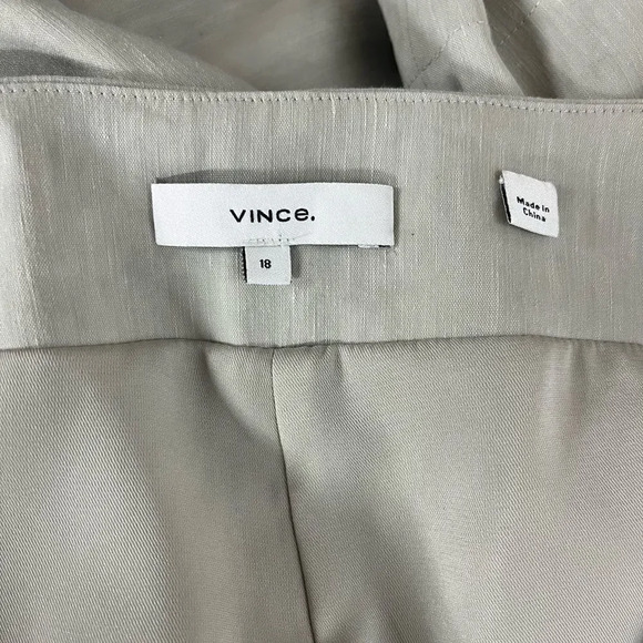 Vince Women's Linen Crop Wide Pant new size 18 - Picture 5 of 8